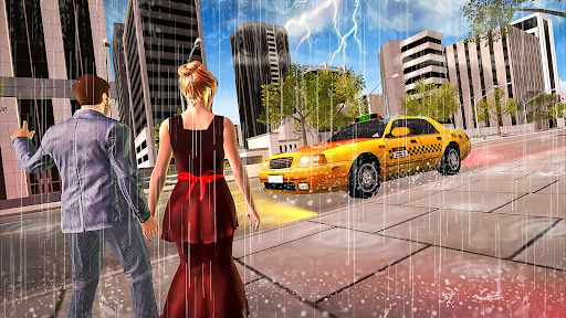 Yellow Cab City Driving Games Screen 2