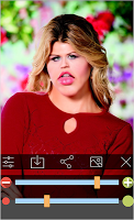 screenshot of Funny face app