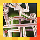 Incredible Roller Coaster World. Map for MCPE icon