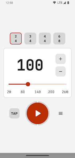 Android application Metronome screenshort