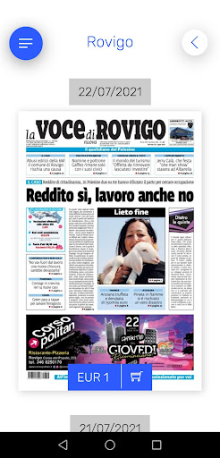Android application La Voce di Rovigo screenshort