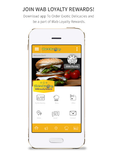 Android application Wat-a-Burger WAB Loyalty Rewar screenshort