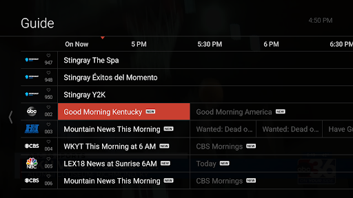 Screenshot of TGTVS Now