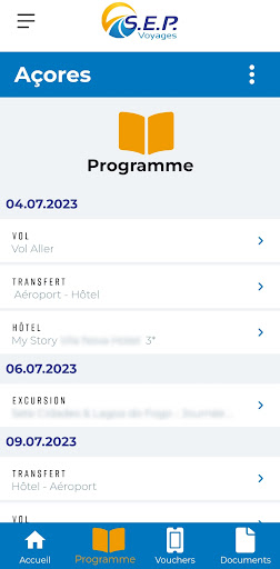SEP Voyages Screen 3