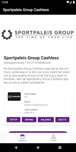 Android application be•at cashless screenshort