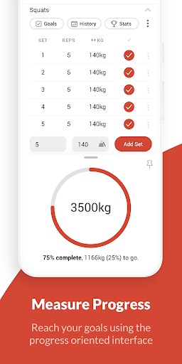 Screenshot of Intensity - Powerlifting Log