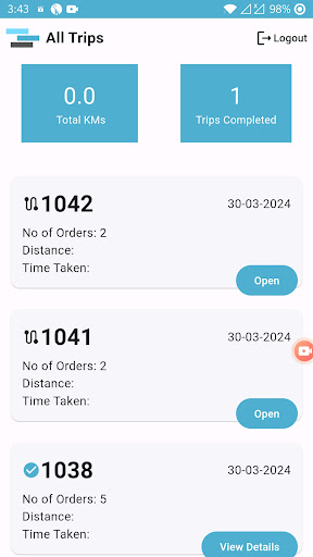 Openlane Logistics Screen 2