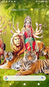 4D Tigers of Durga Live Wallpa