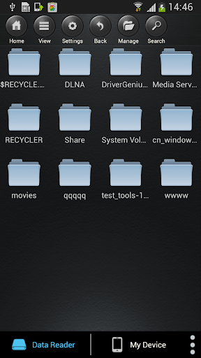 Android application Wi-Fi Data Reader Basic screenshort