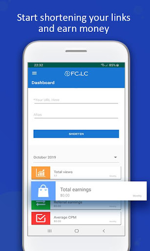 FC.LC Make Money URL Shortener Screen 2