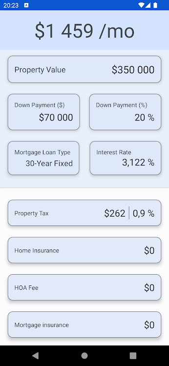 Mortgage calculator - 1.2.4 - (Android)