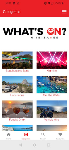 Android application Whats on in Ibiza screenshort