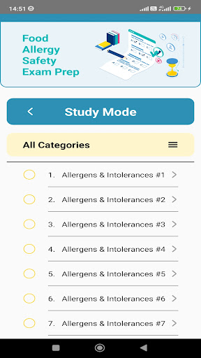 Food Allergy Safety Exam Prep Screen 2