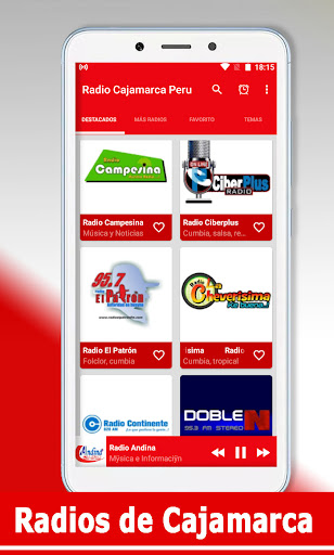 Android application Radio Cajamarca screenshort
