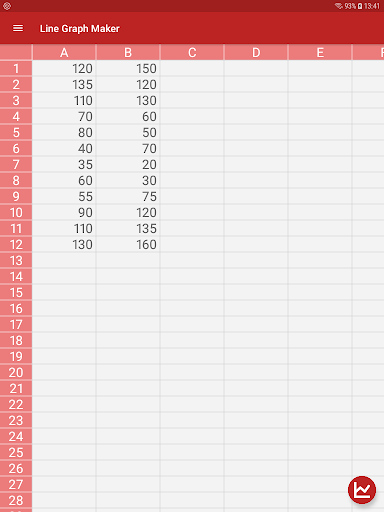 Screenshot of Line Graph Maker Pro