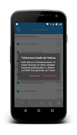 Dittel Hypnose App Screen 3