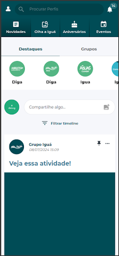 Android application DIGA – Nossa conexão Iguá screenshort