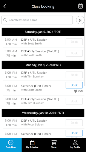 Deep End Fitness Screen 2