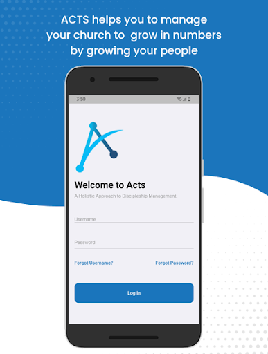 Android application ACTS Reports screenshort