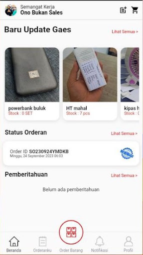 Android application Gudang X screenshort