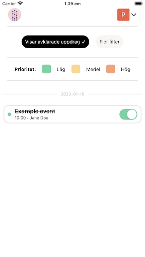 Android application Signifikans screenshort