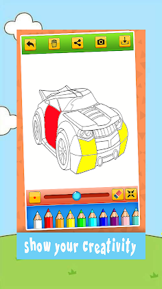 Coloring Book Of Cars - Screenshot 1