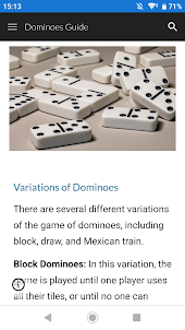 Dominoes Guide