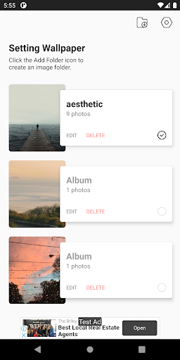 Android application Auto Changing Wallpaper screenshort