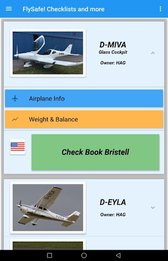 Android application FlySafe! Aviation screenshort