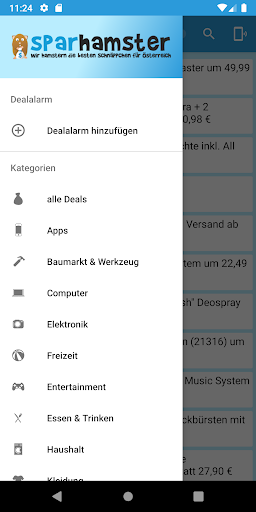 Android application Sparhamster.at - Schnäppchen screenshort