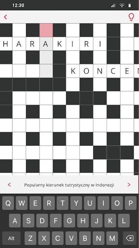 Krzyżówki. Screen 3