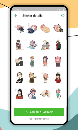 Stickers for Spy x Anime fans Screen 2