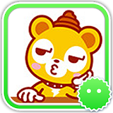 Stickey Cute Cartoon Bear icon