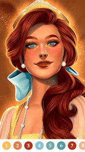 Princess Paint by Number Game 1.2 APK screenshots 3