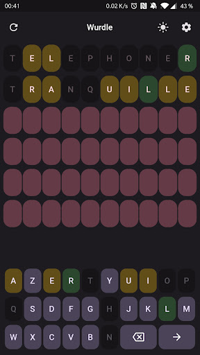Wurdle Screen 2