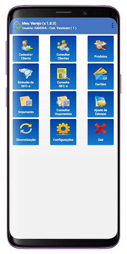 Android application Meu Varejo screenshort