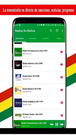 Android application Radio FM Bolivia screenshort