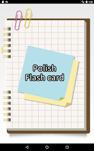 Polish simple flash card