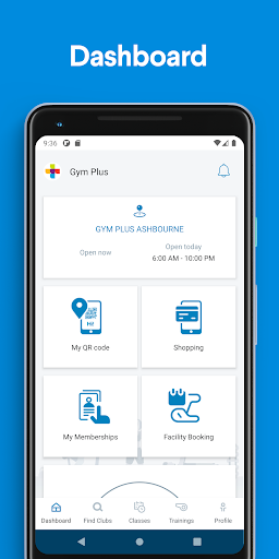 Android application Gym Plus screenshort