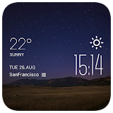 The plain night weather widget icon