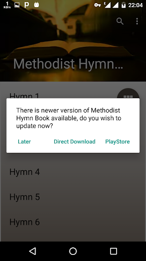 Methodist Hymn Book offline.