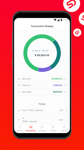 Sirius Cryptowallet Screen 3