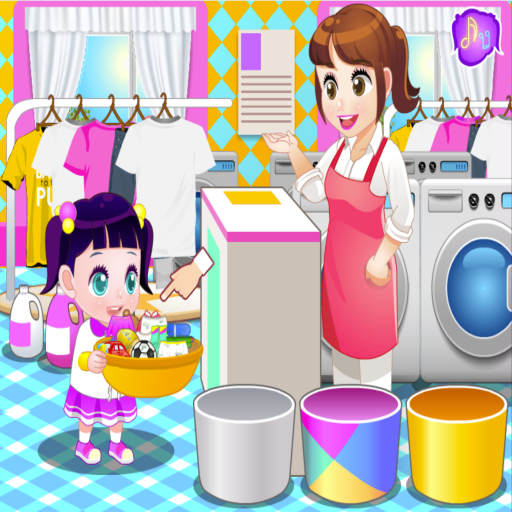 Laundry girl game. Игра + стиральная машина (ластик). Washing game
