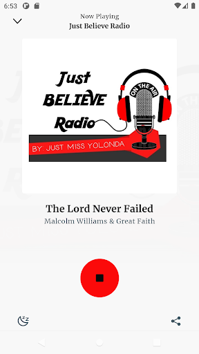 Just Believe Radio Screen 2