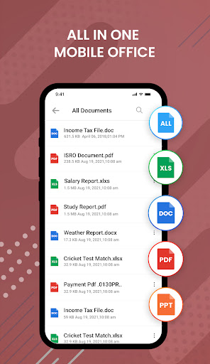 Android application File Reader - PDF, Word, ZIP screenshort