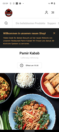 Android application Pamir Kabab screenshort