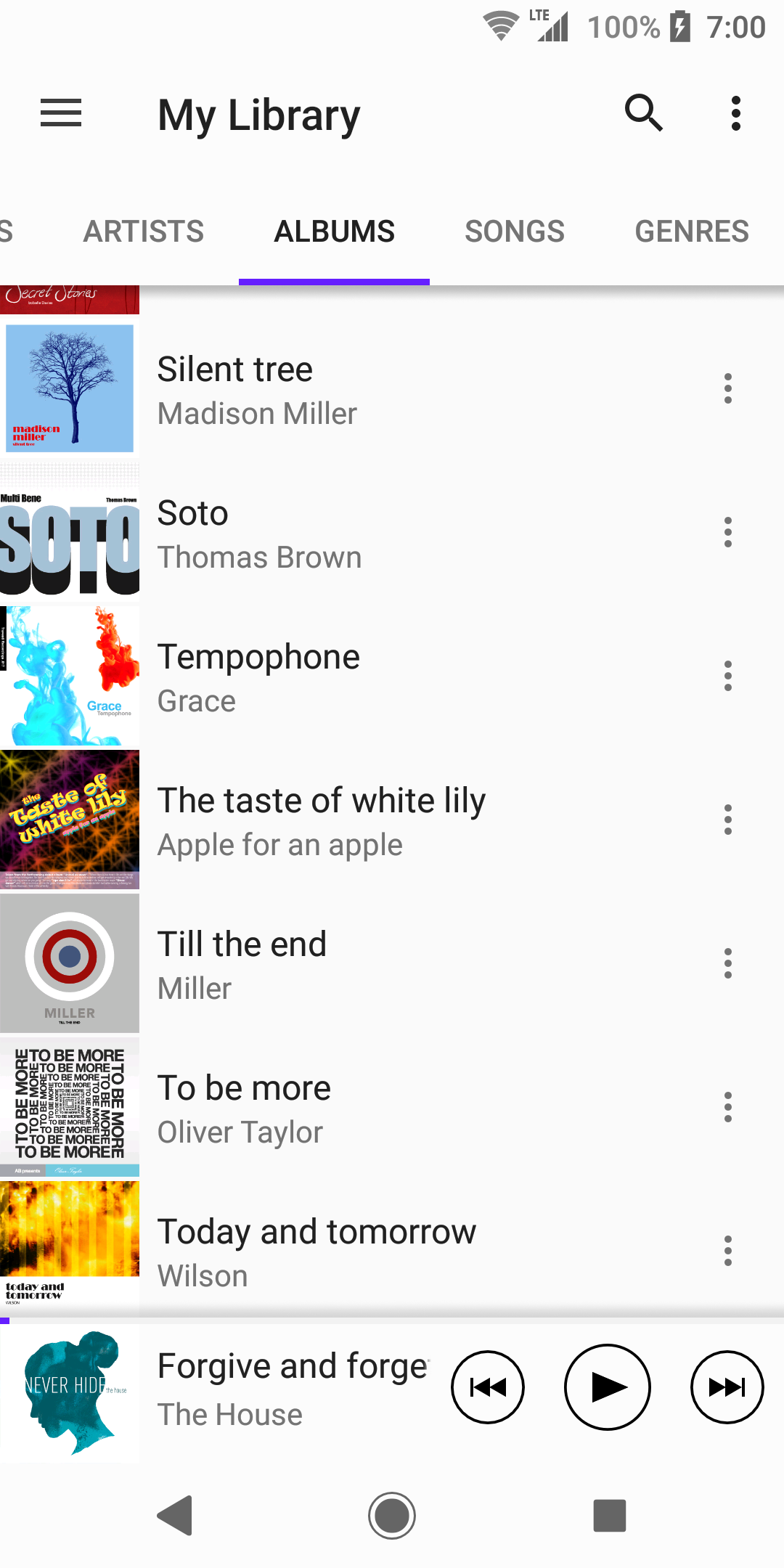 Android application Music screenshort