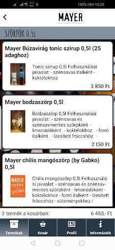 Mayer Szörp Screen 2
