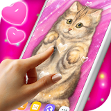 Cute Cat Live Wallpaper ❤️ Fluffy Kitty Wallpapers icon