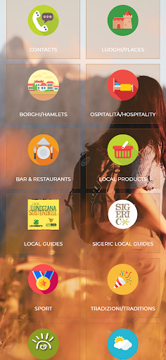 Android application Lunigiana World screenshort